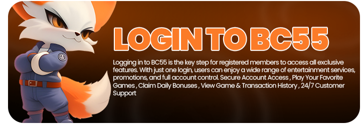 secure login to your bc55 casino account