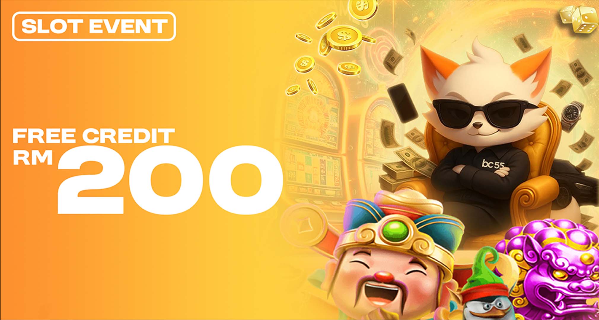 bc55 casino slot event banner